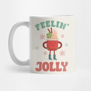 Feeling Jolly Christmas Colorful Text Mug